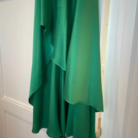 MILLY Kali High-Low Satin Dress size 0 - Picture 4 of 11